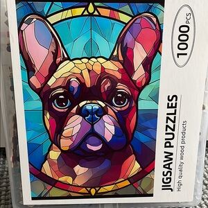 Colorful Bulldog Jigsaw Puzzle - 1000 Pieces Wooden
